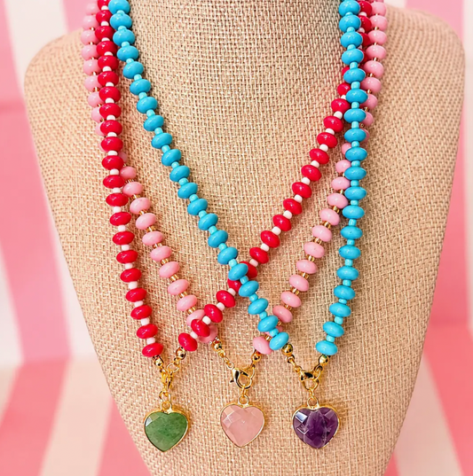 Beaded Heart Necklace