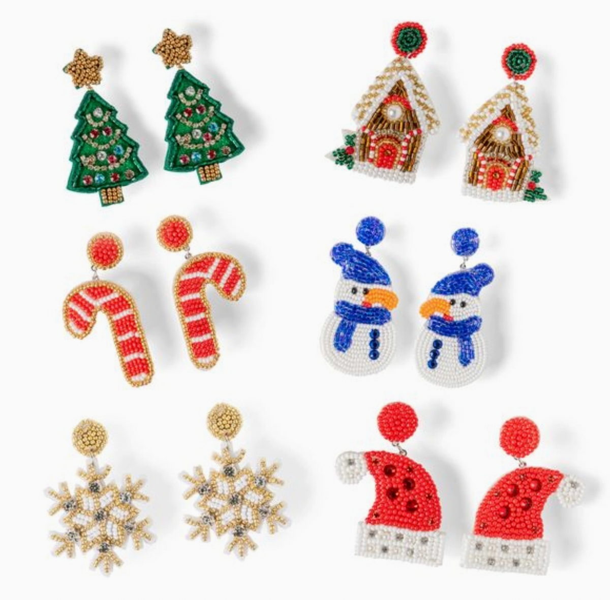 Soul Stacks Holiday Spirit Beaded Earrings
