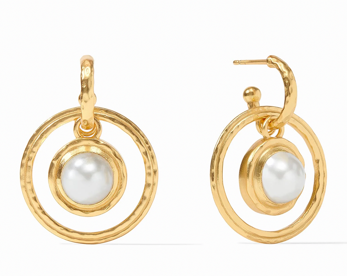 Astor 6-in-1 Charm Earring-Pearl