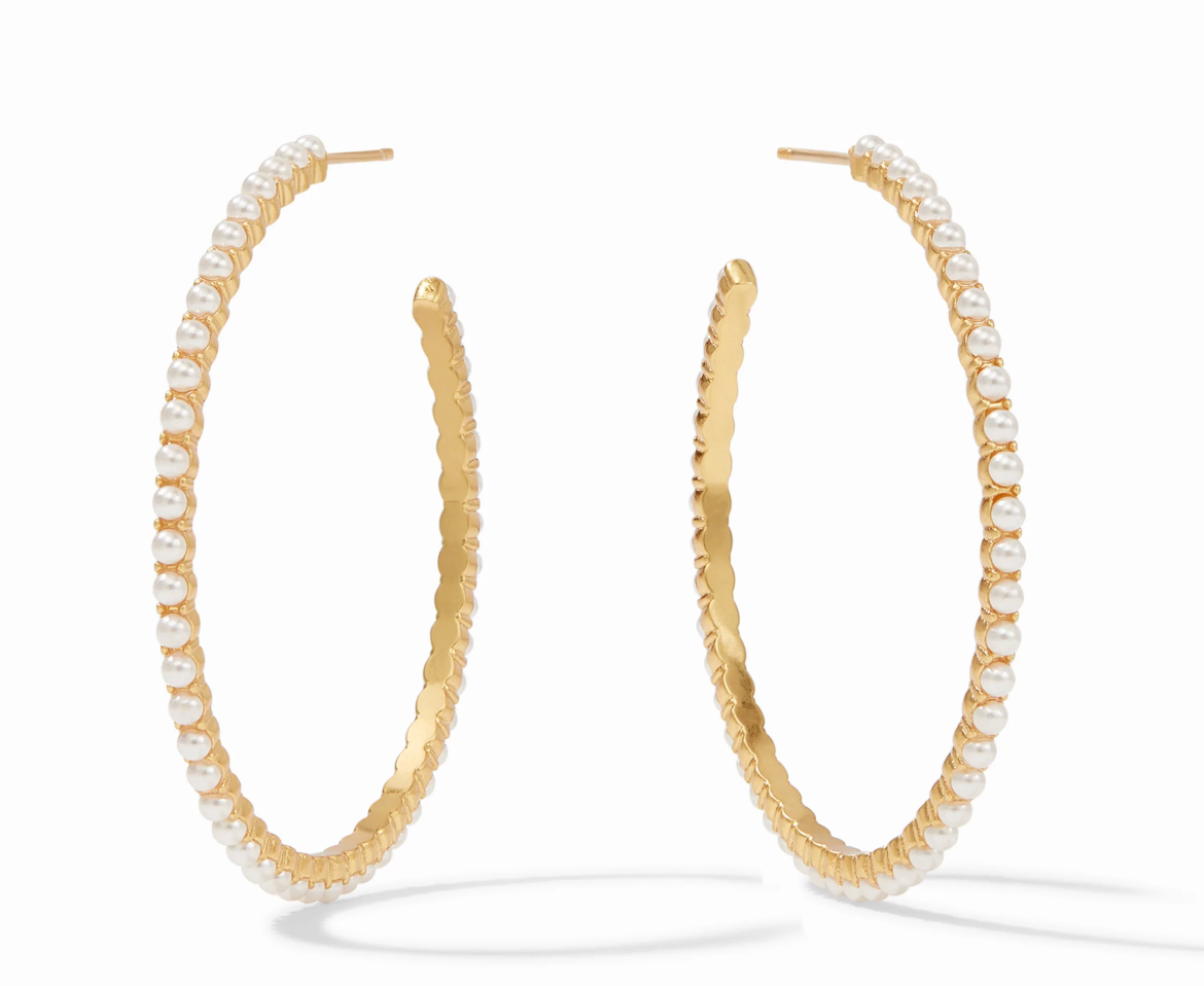 Juliet Hoop-Pearl-L