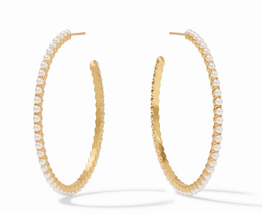 Juliet Hoop-Pearl-L