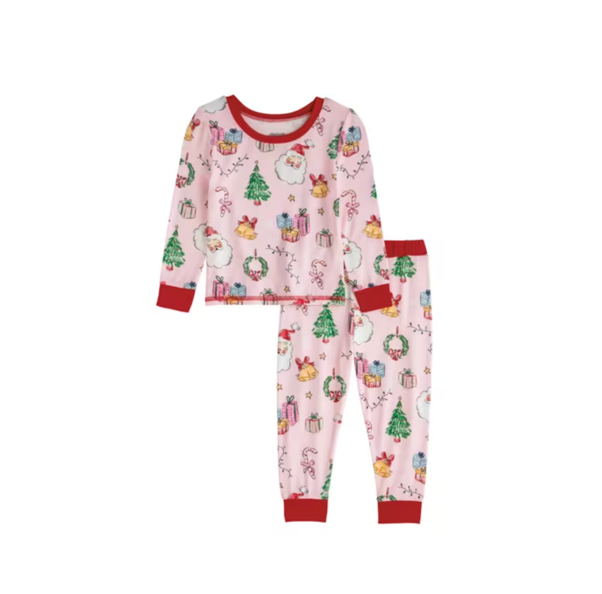 Pink Christmas Pajama Set