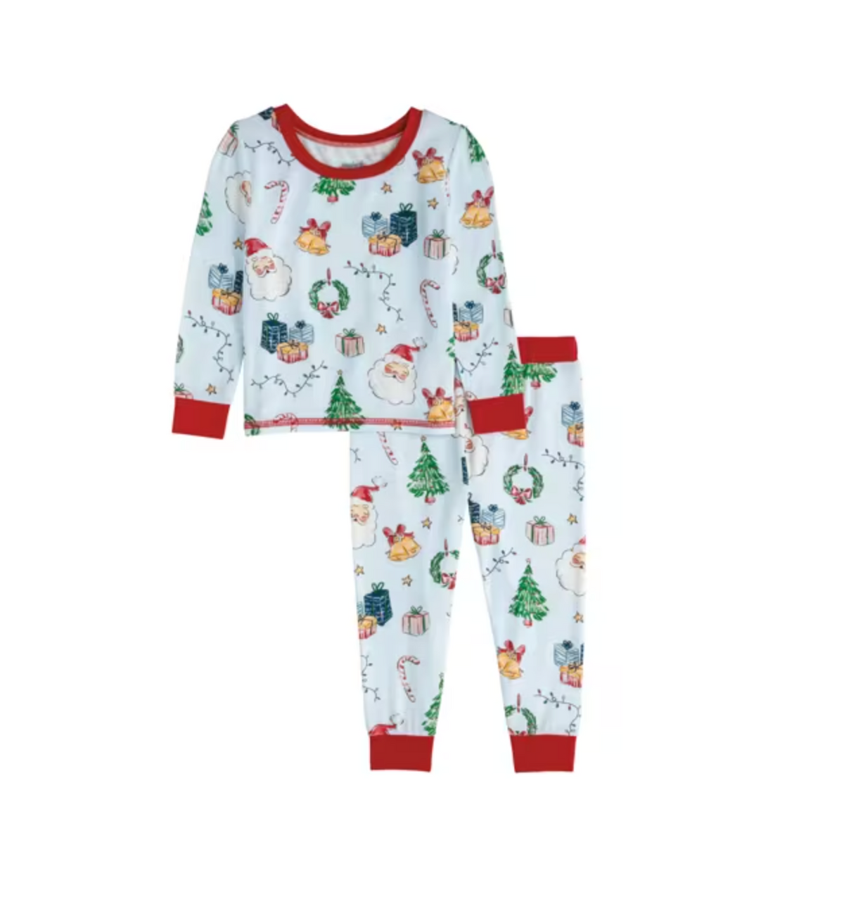 Blue Christmas Pajama Set
