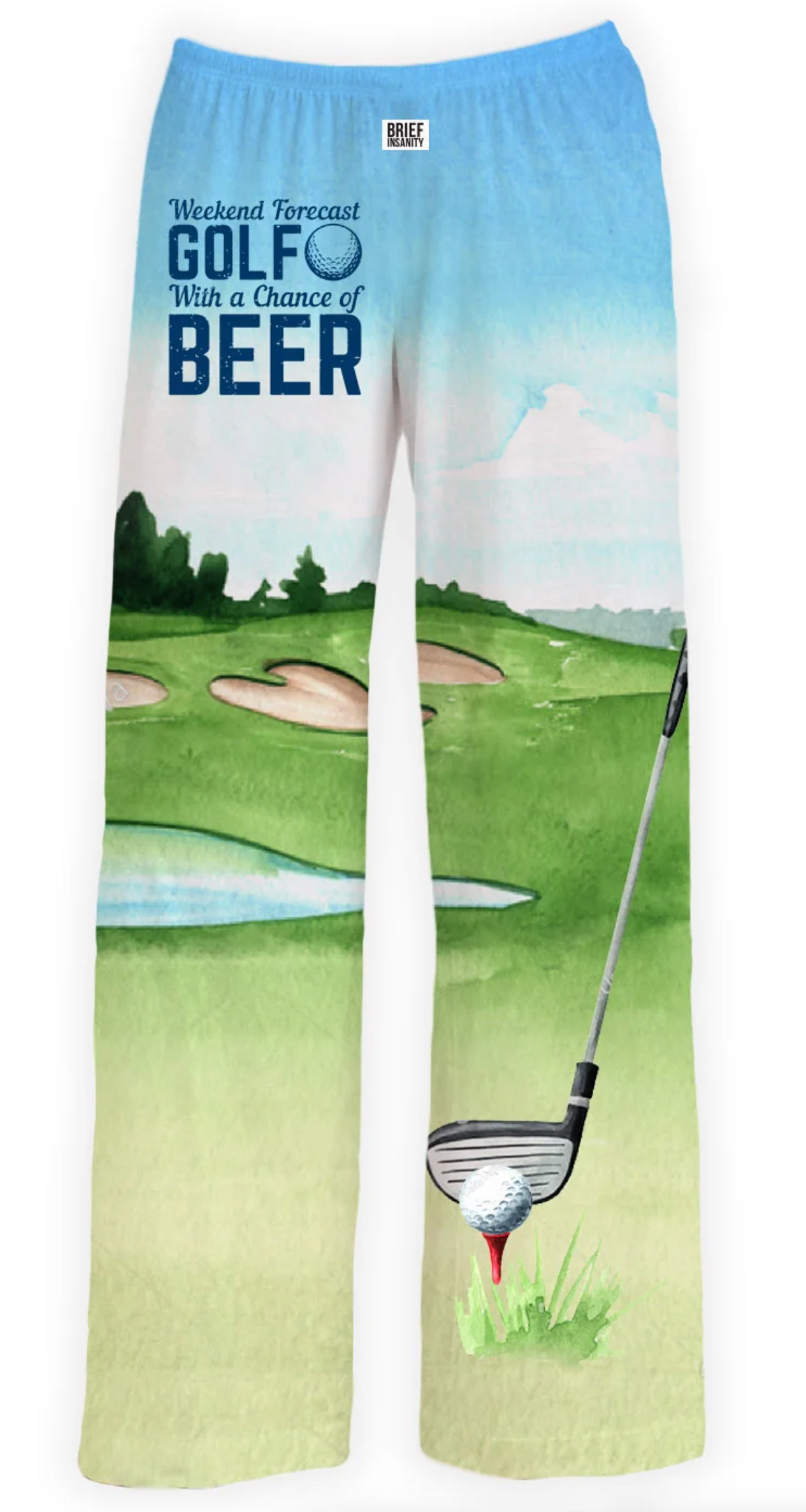 GOLF WITH A CHANCE OF BEER LOUNGE PANTS
