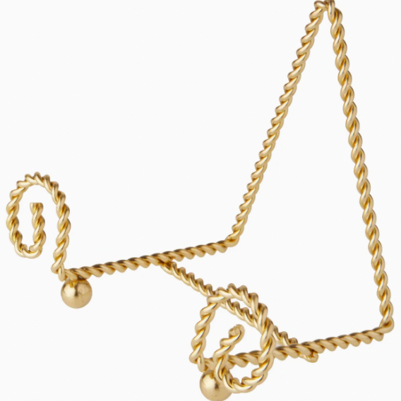 Scroll Twisted Gold Wire Easel