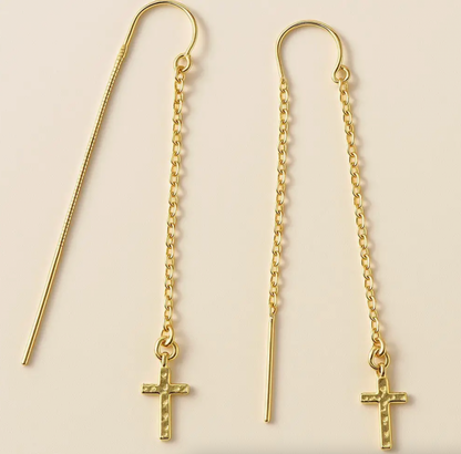 Cross Threader Earrings