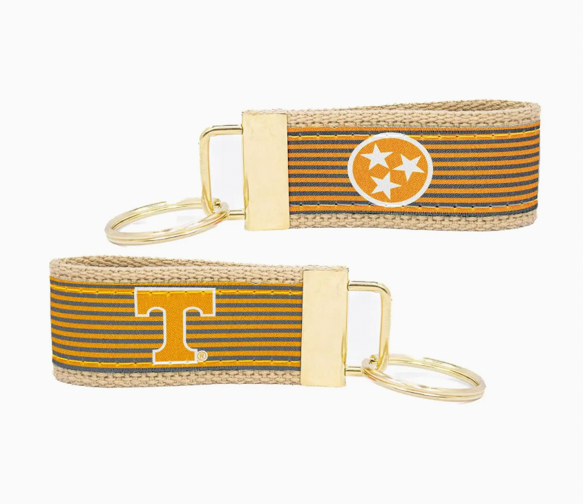 Tennessee Vols Pinstripe Ribbon Keychain