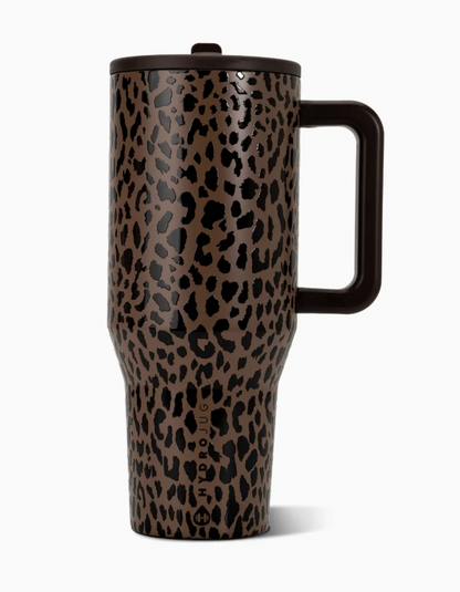 Brown Leopard HydroJug 32 oz Traveler Tumbler