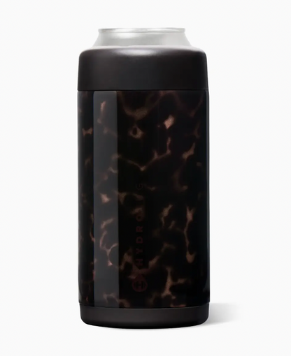 Mocha Tortoise HydroJug 12 oz Slim Can Cooler