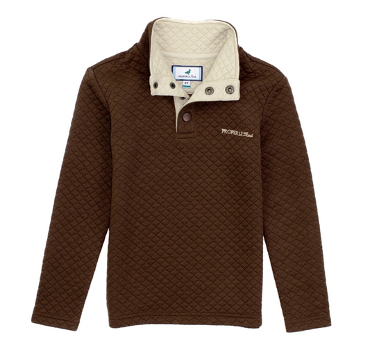 Boys Club Pullover Brown
