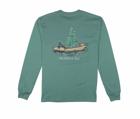Boys Jolly Boat LS Marine Green