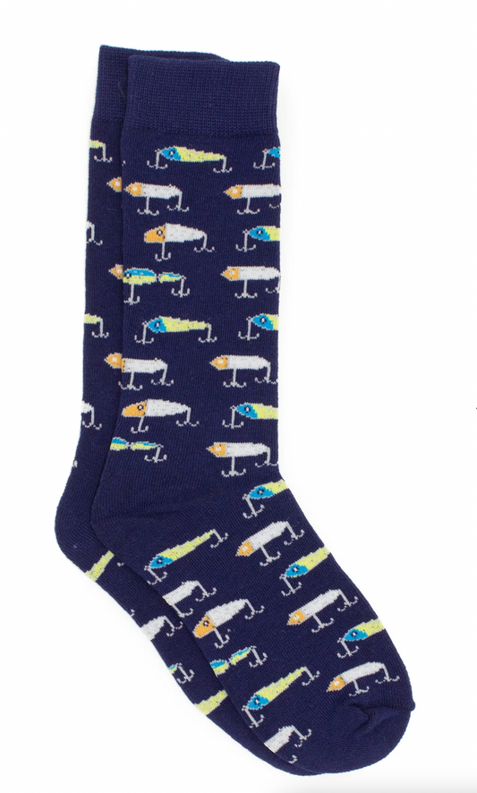 Boys Lucky Duck Sock Vintage Lures