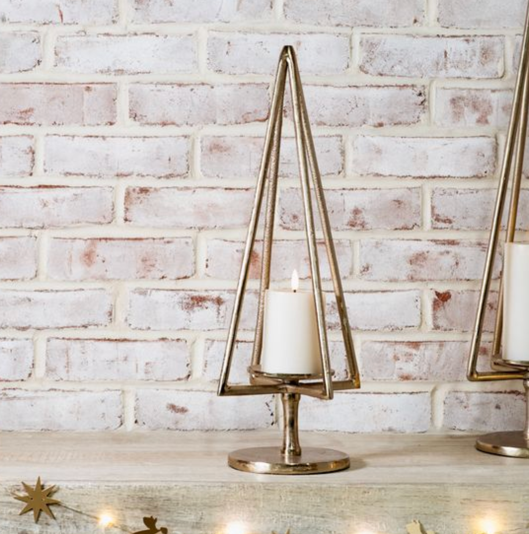 20" GOLD TREE PILLAR HOLDER