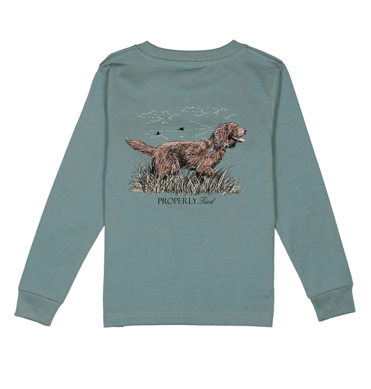 Boys Boykin LS Steel Blue