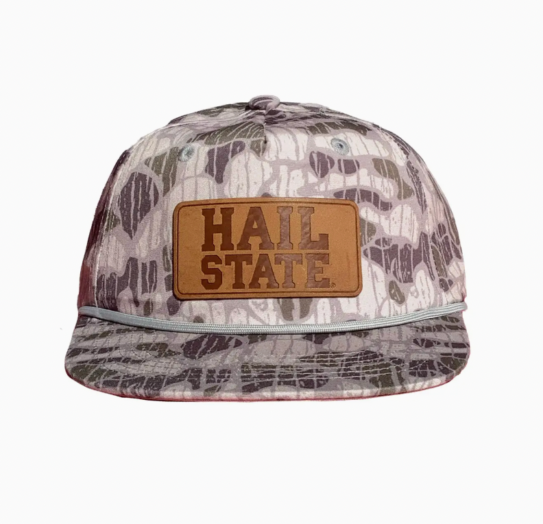 Msu Camo Hail State Leather Patch Rope-DEEP SWAMP VEIN