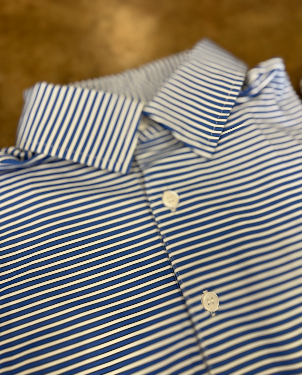 Micro Stripe Polo-Blue, Black, White