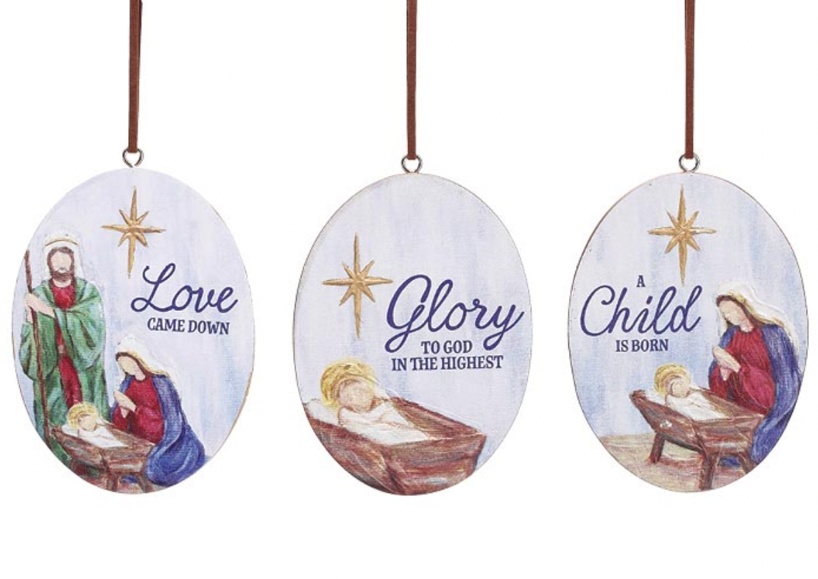ASTD GILDED GLORY RELIGIOUS ORNAMENTS