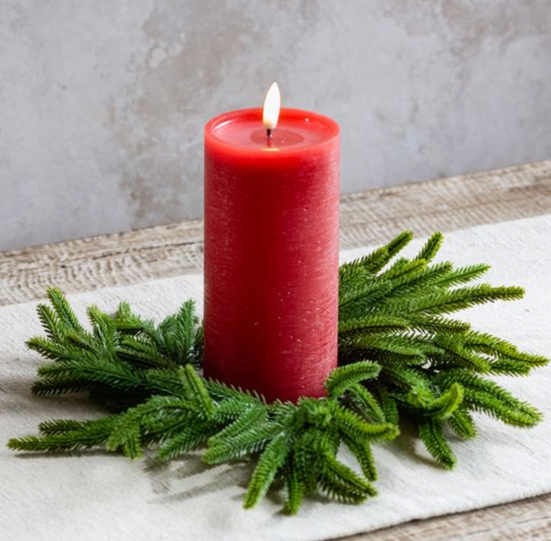 6.5" PINE CANDLE RING