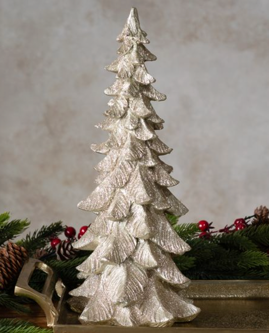 13.5" GOLD GLITTER TREE