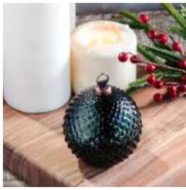 3"D GREEN DIAMOND ORNAMENT JAR