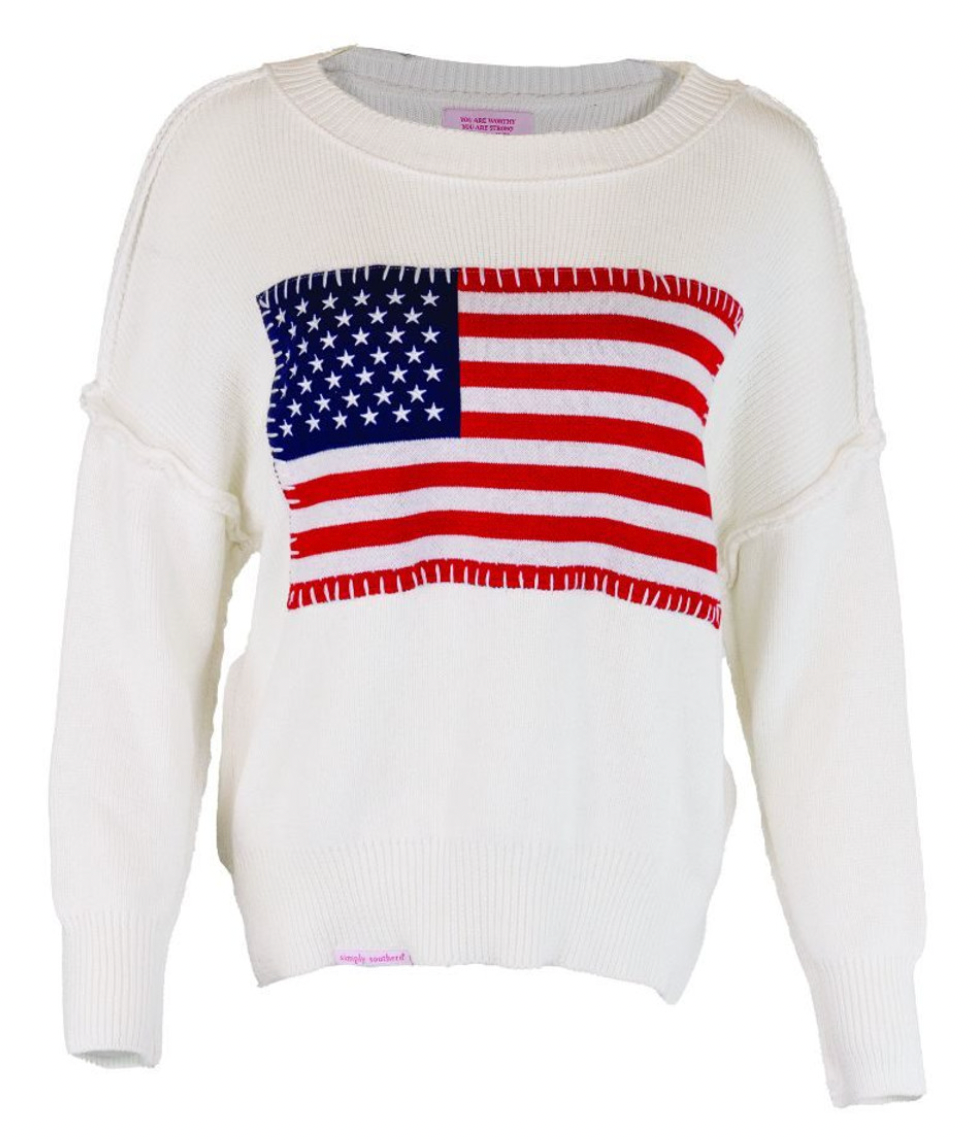 American Flag Sweater