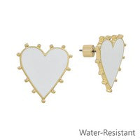Vala White Earrings
