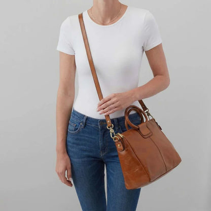 Sheila Medium Satchel-Truffle