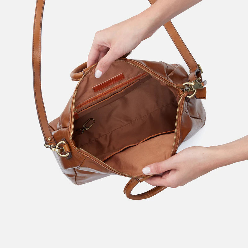 Sheila Medium Satchel-Truffle