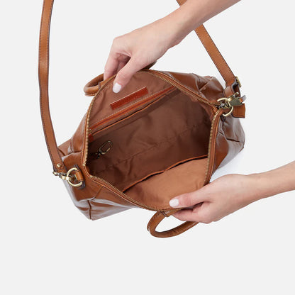 Sheila Medium Satchel-Truffle