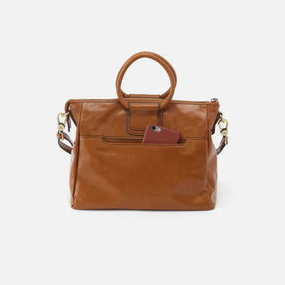 Sheila Medium Satchel-Truffle