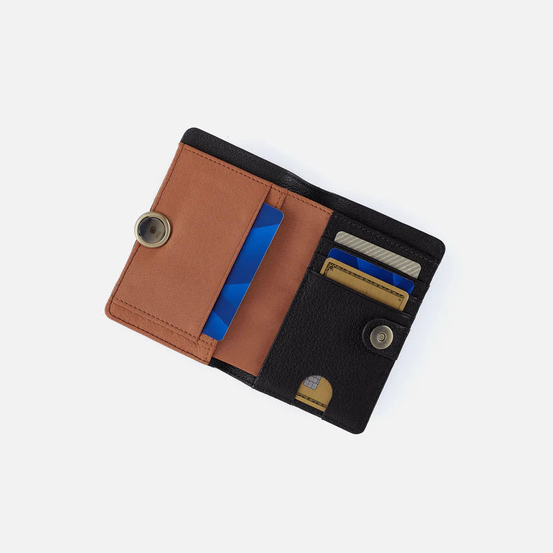 Hutton Small Wallet-Black