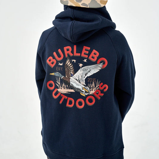 Youth Fleece Hoodie- Old School Duck Hunt