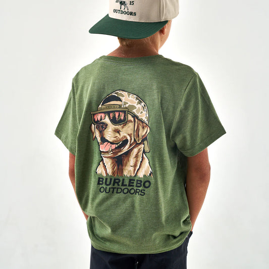 YTH Mallard Camo Dog Heather Olive