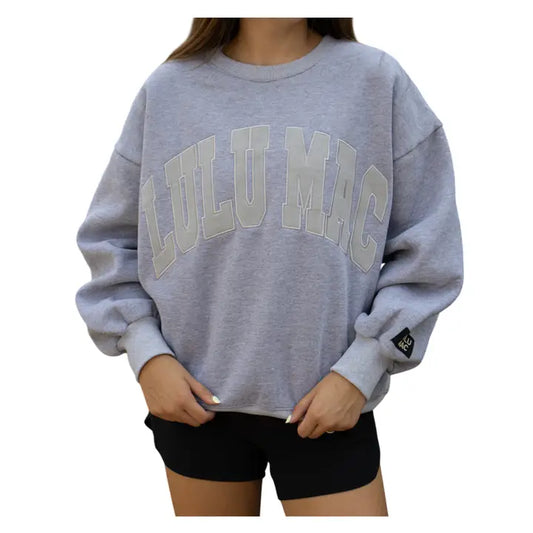 LULUMAC MONO LIGHT GREY SWEATSHIRT