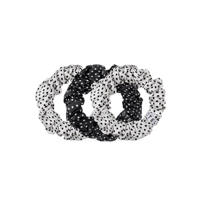 Polka Dot Party Large Silk Scrunchie