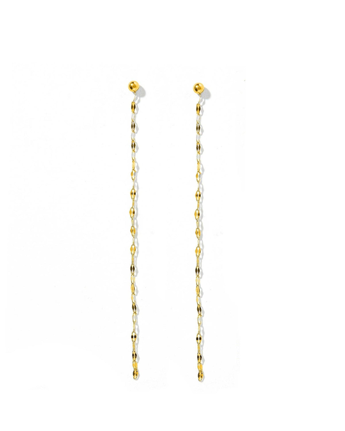Screwback Stud Earrings - Devin Duster Gold