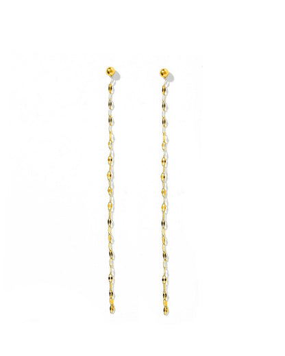 Screwback Stud Earrings - Devin Duster Gold