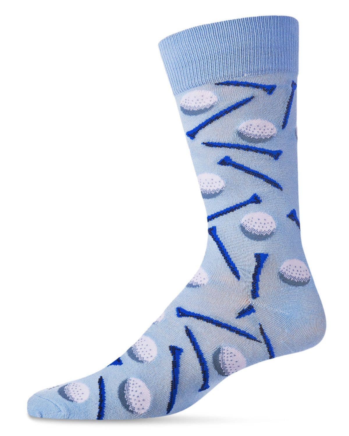 MeMoi Golf Bamboo Blend Men's Crew Socks