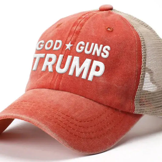 God Guns Trump Trucker Mesh Hat