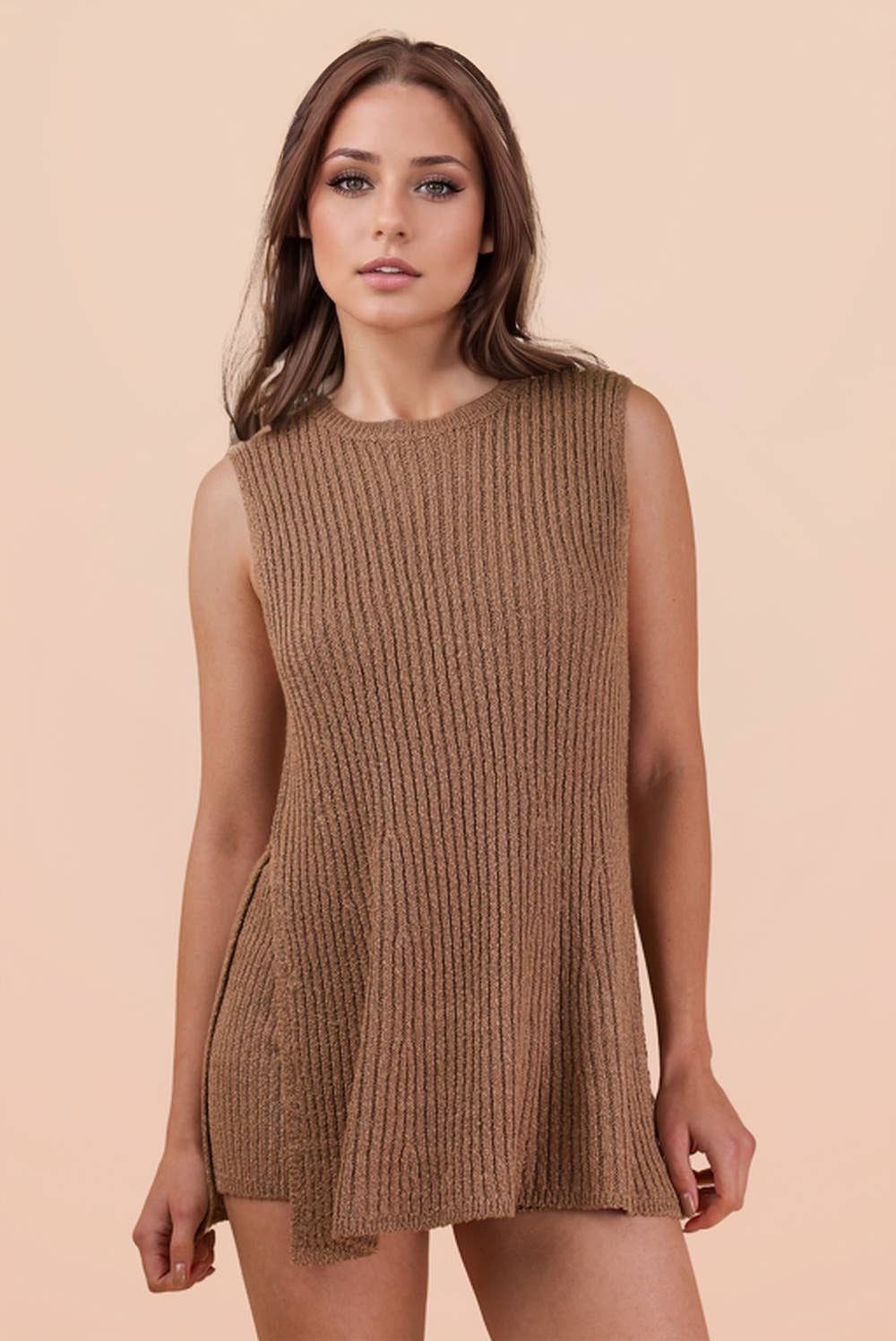Knit Sweater Comfy Top & Shorts Set