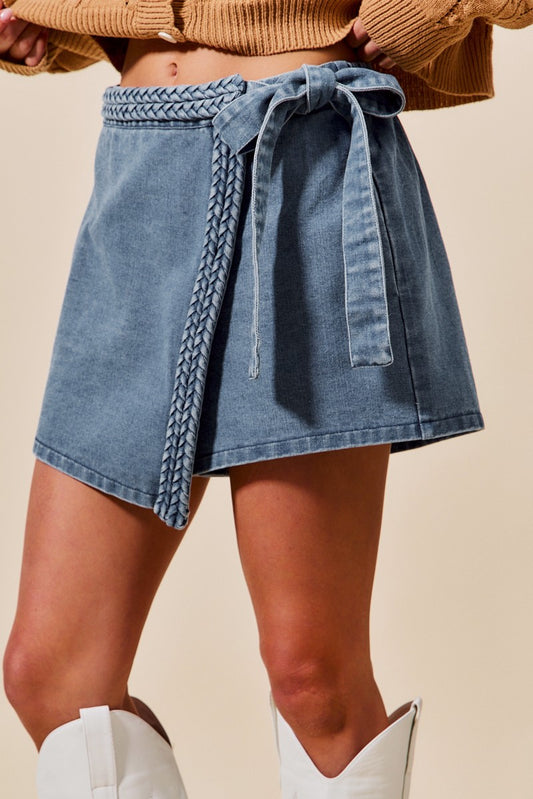Braided Mini Skort