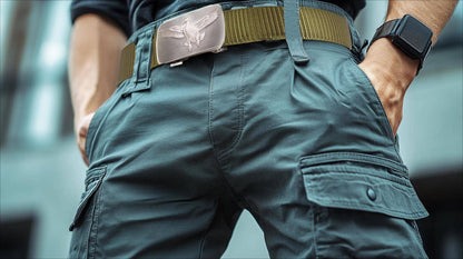 Mallard Cut-to-Size Belt with Gunmetal Clamp Buckle