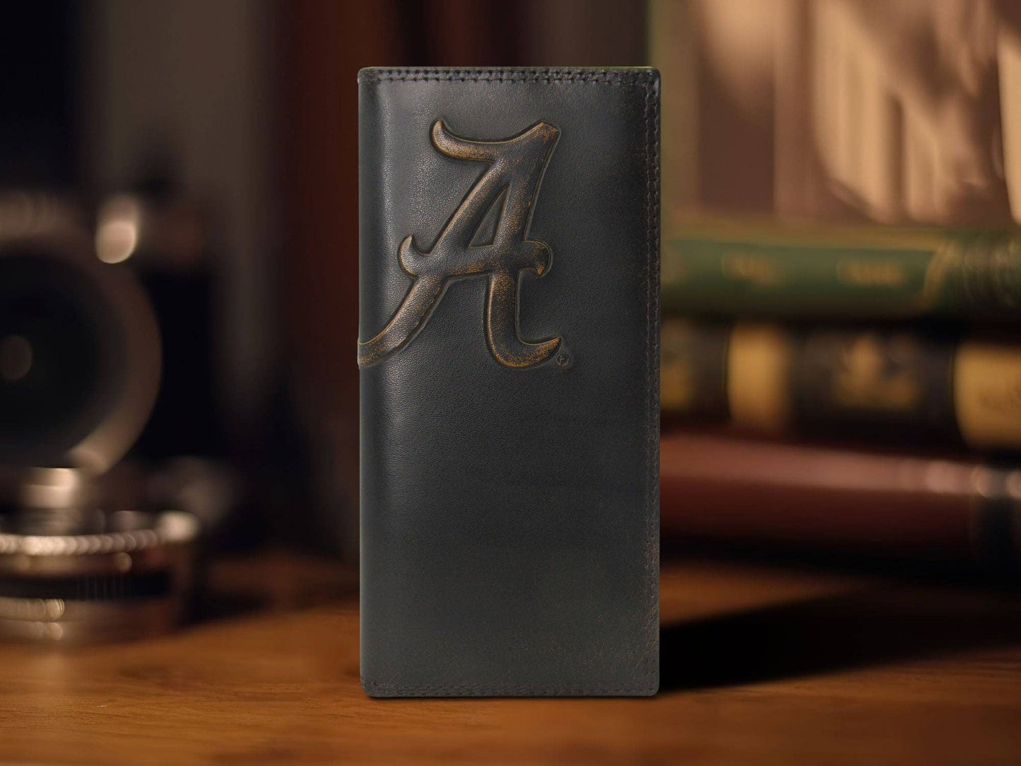 Alabama Crimson Tide Burnished Leather Secretary Wallet
