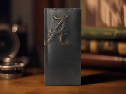 Alabama Crimson Tide Burnished Leather Secretary Wallet