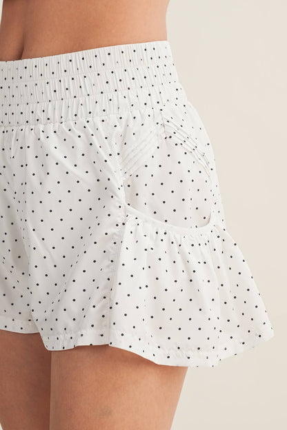 Polka Dot Flare Shorts