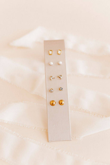Screwback Stud Earrings - Nova Gold