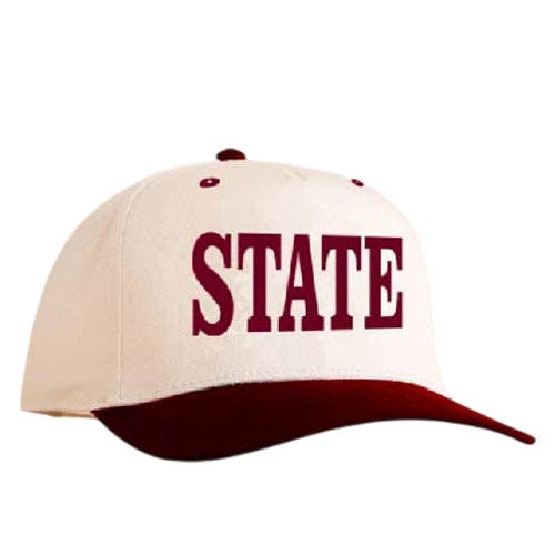 STATE CAP MAROON