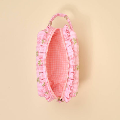 Essentials Quilted Cosmetic Pouch–Oh So Fancy Pink