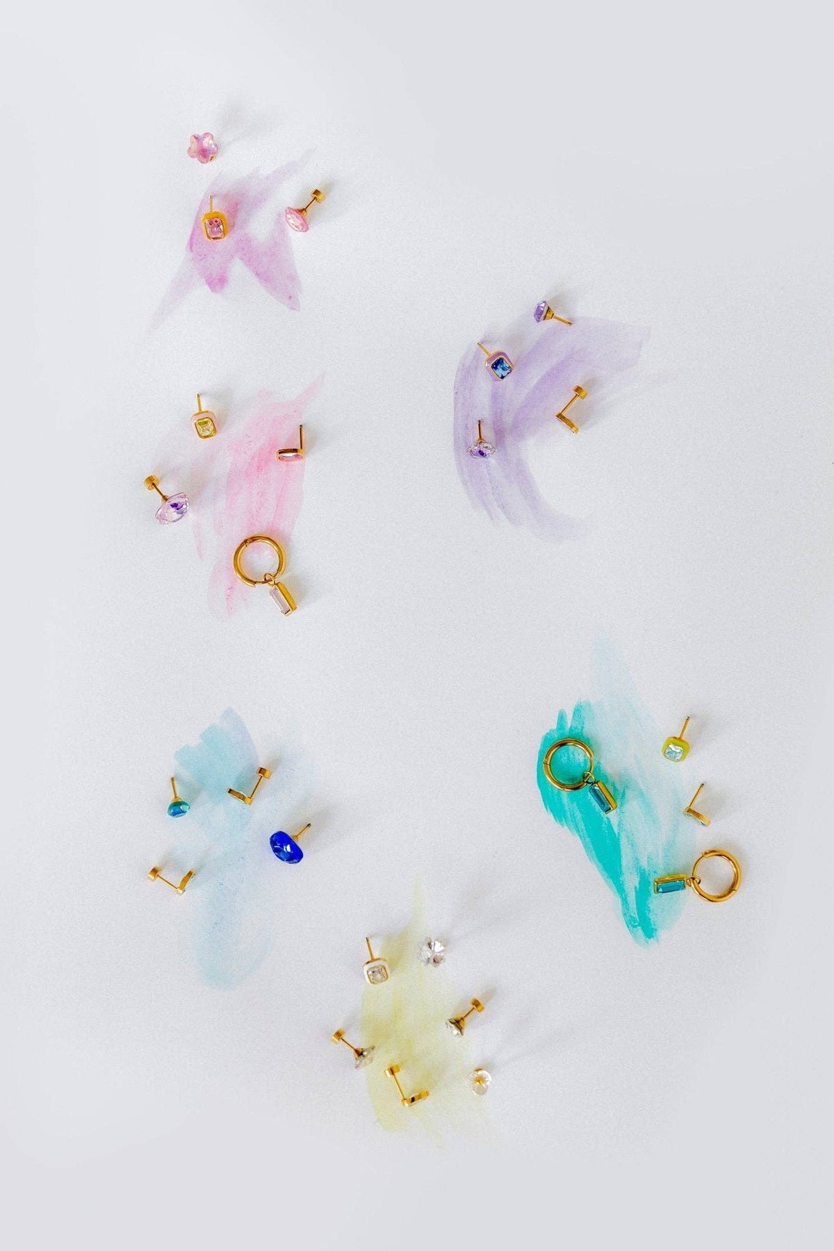 Screwback Stud Earrings - Kay Pink
