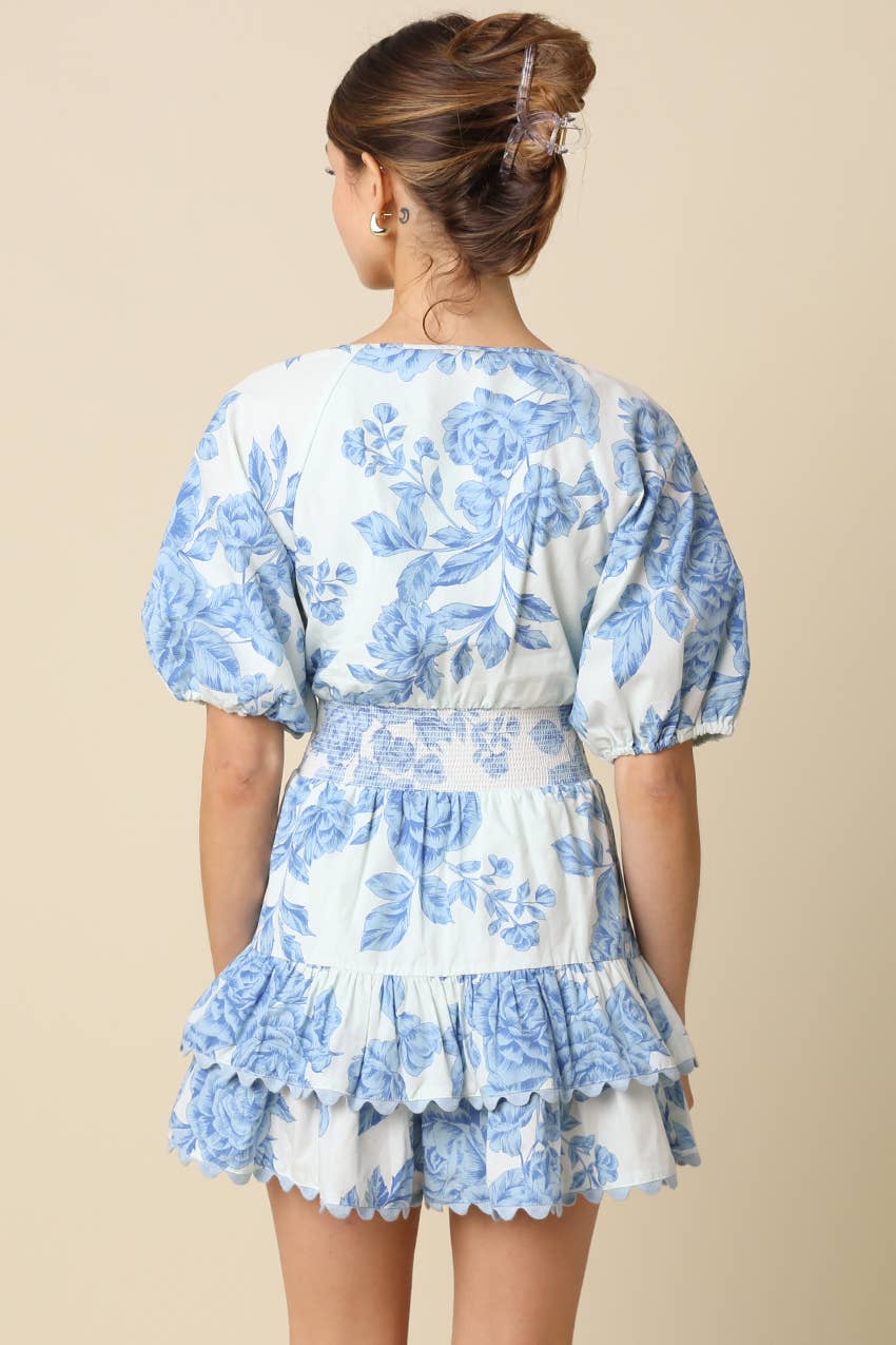 Ember Floral Smocked Romper